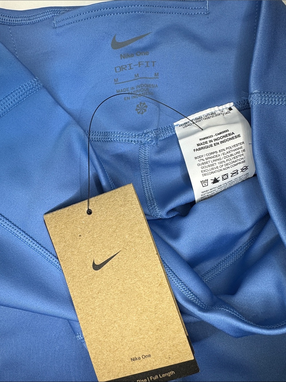 Nike Kids Light Blue High Rise Dri Fit Leggings M - Picture 5 of 5